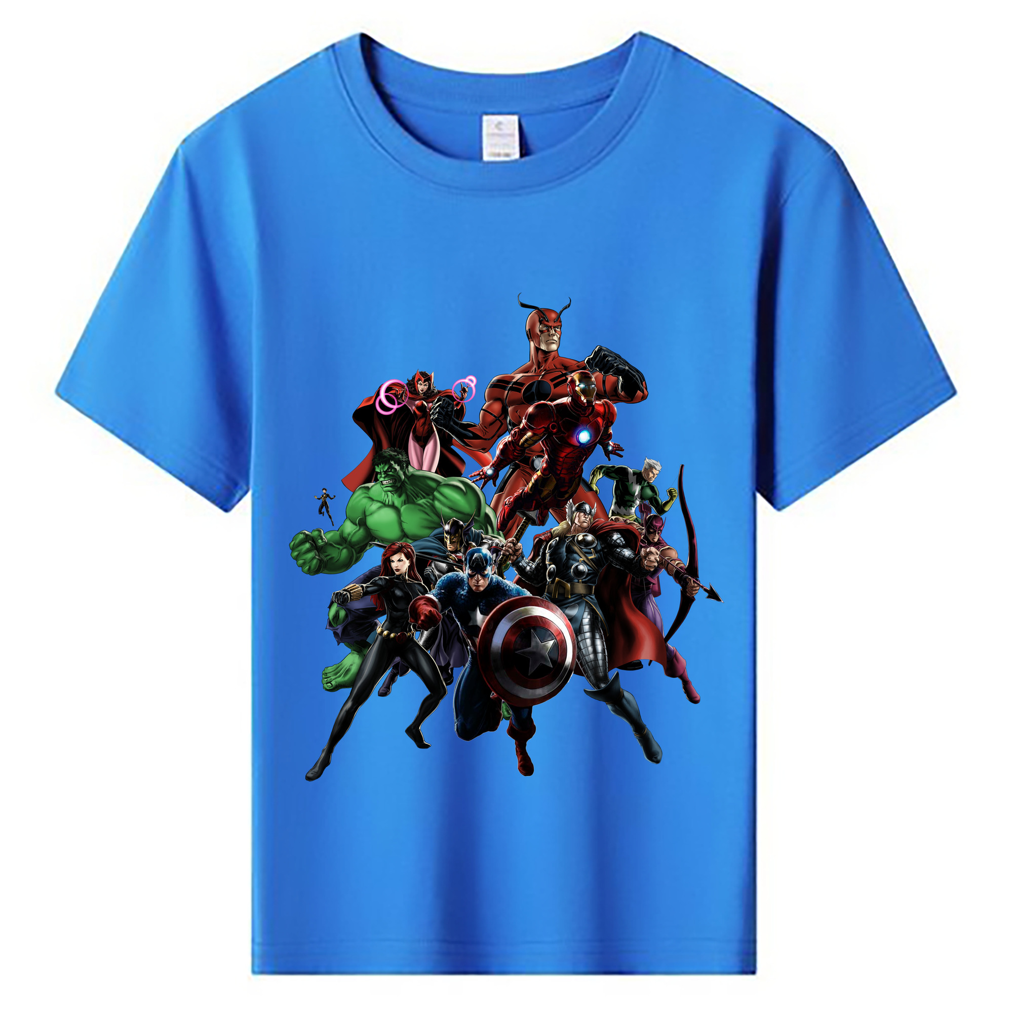 （画像用） アベンジャーズ The Avengers 綿100％キッズTシャツ（フロントプリント）